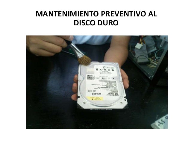Mantenimiento al disco duro