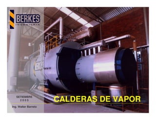 Ing. Walter Barreto
SETIEMBRE
2 0 0 5 CALDERAS DE VAPOR
 