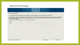 • selecionamos el lenguaje
 