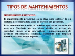 Mantenimiento de computo