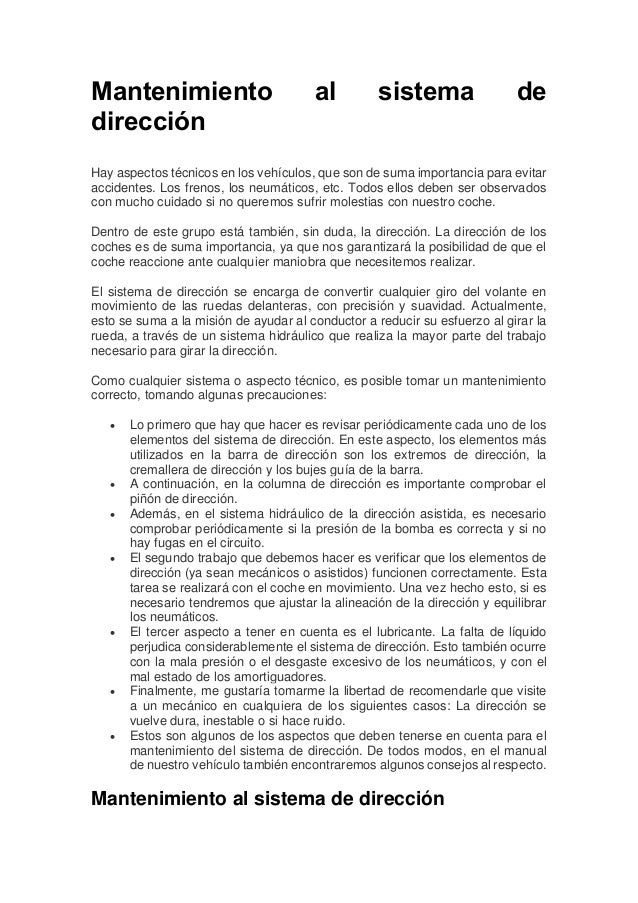 Mantenimiento de dirección 2 mantenimiento de direccin 1 638