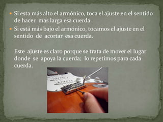Las medidas tómalas de referencia, no te obsesiones con la exactitud y comprueba exhaustivamente que todas las notas  suenan bien. Comprobamos que no esté dando ninguna cuerda en la pastilla y por eso cerdee.Pastillas
