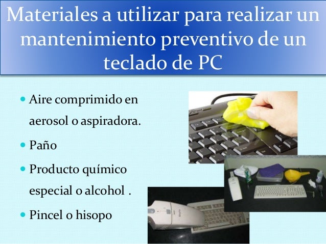 Mantenimiento del teclado victor-denis