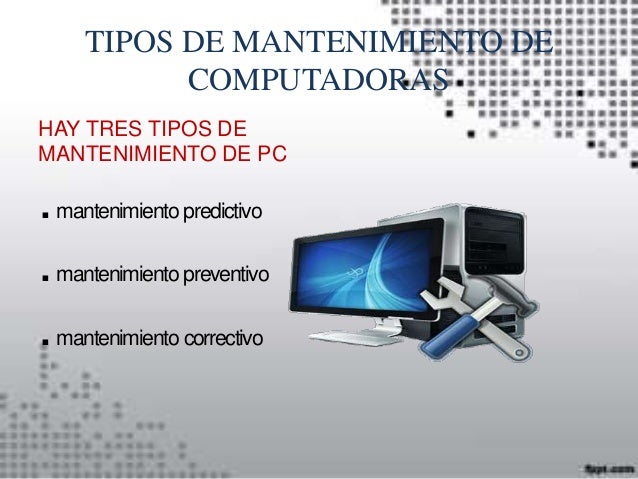 tipos de mantenimiento