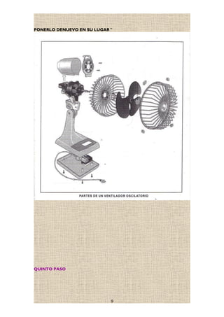 PONERLO DENUEVO EN SU LUGAR ¨
QUINTO PASO
9
 