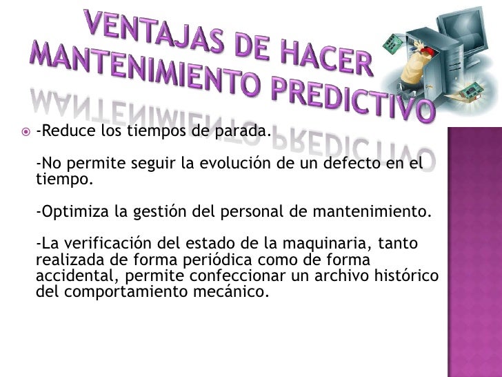 Mantenimiento predictivo