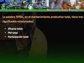 Desarrollar un sistema de mantenimiento productivo para la vida útil del equipo. 