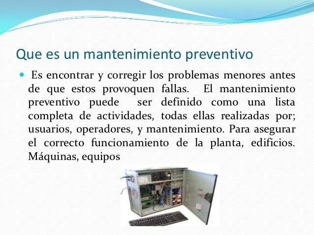 Mantenimiento preventivo