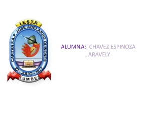 ALUMNA: CHAVEZ ESPINOZA
      , ARAVELY
 