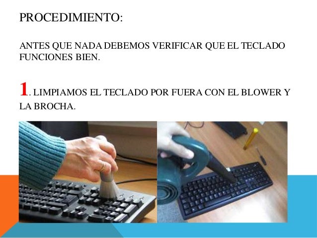 MANTENIMIENTO PREVENTIVO DE TECLADOS