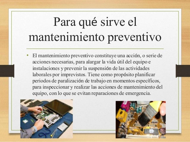 MANTENIMIENTO PREVENTIVO