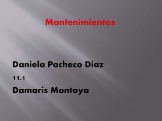 Daniela Pacheco Diaz
11.1
Damaris Montoya
 