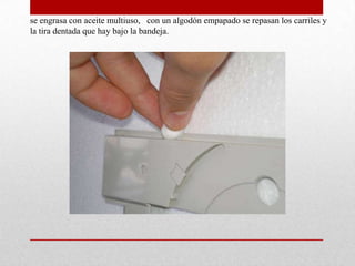 Cogemos un algodón con alcohol y limpiamos bien el «eje». Esto va a permitir que el disco    no resbalé al coger las revoluciones.