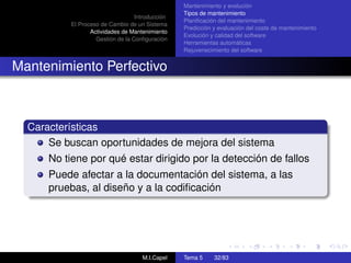 Mantenimiento y evolución del software | PDF