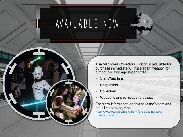 manticore collector s edition lightsaber by ultra sabers