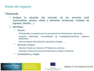 Permite a terceras partes acceder y controlar la infraestructuras de red ofrecidas por los operadores