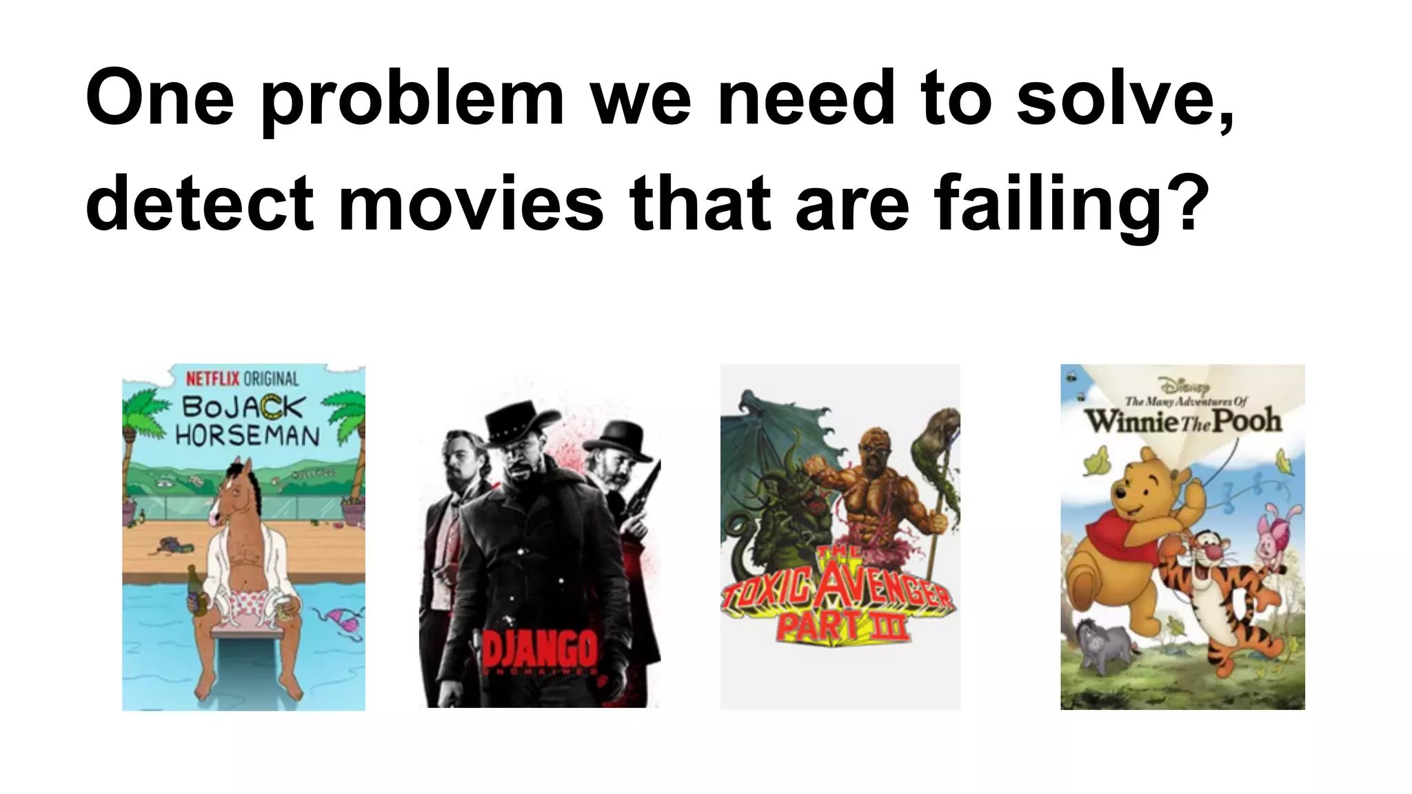 One problem we need to solve, 
detect movies that are failing? 
 