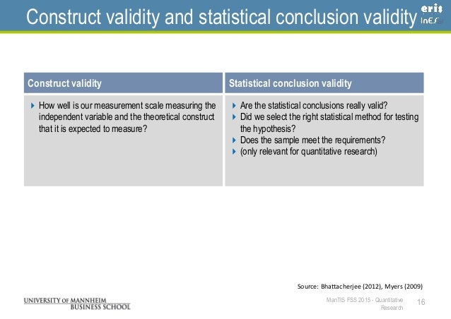 Internal And External Validity