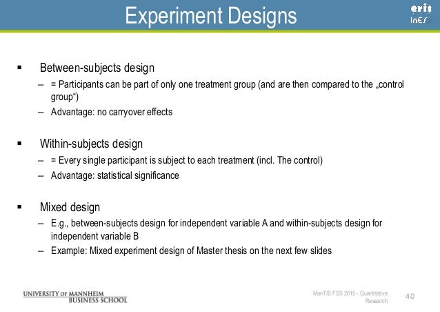 Experimental research paper