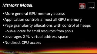 Gpu Virtual Address Mantle - Introducing a new API for Graphics - AMD at GDC14 | PPSX