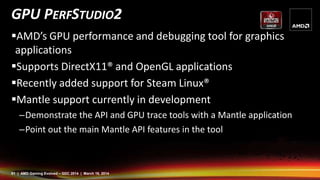Mantle - Introducing a new API for Graphics - AMD at GDC14 | PPSX