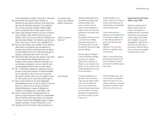 7
Mantos de Gea
un cambio para
lograr que el diseño
gráfico «presente»
¿Qué es lo que se
observa?
aguzar
ojo inocente
Nosotros intentamos hacer
un cambio para lograr que
el diseño gráfico «pre-
sente», es decir, que no
tuviera como arquetipo el
«logo», fuera de sí, sino que
prevaleciera su propio valor
intrínseco.
por ejemplo, frente a la roca
o al suelo; mira y dibuja.
¿Qué observación hay en
ese dibujo? ¿Qué es lo que
se observa? Observar es algo
más que dibujar.
hay que aguzar el ojo para
ir mas alla del buen dibujo;
para que este traiga la
observación. Entonces el
dibujo va a ser siempre «ori-
ginal» y se va a calar de esta
manera gráficamente lo que
se está mirando...»
lo imprescindible que es
ejercitar el ojo «inocente»
y que hay que partir viendo
como si no se supiera lo
que se esta viendo, de lo
contrario sucede que lo que
se está viendo se «lo tiene
dibujado» anticipadamente
por lo que se sabe y no por
lo que se ve.
El diseño gráfico no se
centra como tal en el logo, si
no que trata de generar un
valor propio en su totalidad
y que los represente.
Con la observación se
adquiere conocimientos que
no se tenían a simple vista,
va más allá que plasmar lo
que se está viendo como
tangible
Observar: viene del latín
observare y significa mirar
con atención.
Afinar y sacar punta al ojo
para que sea perspicaz a la
hora de observar y traer a
presencia los detalles que lo
hace único.
Volver al origen una y otra
vez, sin tener conciencia ni
saber de lo que se va a en-
contrar, para que no se haga
monótono y tedioso, como
volver a ser niño otra vez.
Improvisación del Señor
Albrto Cruz. 1959
Nosotros creemos que la
mejor enseñanza que se
le hace a un alumno es
problematizarlo y enseñarle
todas estas cosas para que
cuando salga de la escuela
ante cualquier cosa que le
propongan en lugar de sen-
tirse lleno de soluciones y,
como decir, lleno de todo lo
visto, se sienta sobrecogido
y desnudo ante el caso.
como arquetipo el «logo», fuera de sí, sino que
prevaleciera su propio valor intrínseco.
Muestre lo que quiere mostrar. Este punto hay
que tenerlo siempre presente. Es la regla de
oro con que hay que trabajar. Veamos algo
antes a propósito de la observación: uno se
coloca, por ejemplo, frente a la roca o al suelo;
mira y dibuja. ¿Qué observación hay en ese
dibujo? ¿Qué es lo que se observa? Observar es
algo más que dibujar. Ciertamente que hay que
tener muy claro, es decir, muy «adelante» lo
que se está viendo, pero todavía no se observa
nada hasta el momento que me planteo la
relación que tendrá el perímetro de esa figura
con el perímetro de tal o cual elemento que la
integra. ¿Qué queremos decir con esto?
Queremos decir que hay que aguzar el ojo para
ir mas alla del buen dibujo; para que este
traiga la observación. Entonces el dibujo va a
ser siempre «original» y se va a calar de esta
manera gráficamente lo que se está miran-
do...» Queríamos significar, seguimos creyen-
do que no hay otro camino, lo imprescindible
que es ejercitar el ojo «inocente» y que hay
que partir viendo como si no se supiera lo que
se esta viendo, de lo contrario sucede que lo
que se está viendo se «lo tiene dibujado»
anticipadamente por lo que se sabe y no por lo
que se ve. De no ser así, lo que sucederá
indefectiblemente, es que el dibujo será
siempre una imagen pre-concebida, y por
tanto, convencional. Si rigurosamente se
ejercita el ojo «inocente» todo es cuestionable.
Aun la relación entre las formas y la relación
de situar esas formas dibujadas sobre el papel.
Negarse siempre a la pre-formación o a su
opuesto, la de-formación. Hay que buscar el
150
155
160
165
170
175
180
185
 