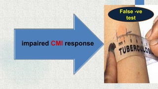 impaired CMI response
False -ve
test
 