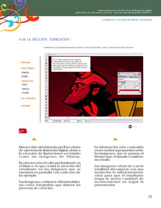Manual interactivo de tecnicas de ilustracion dihital aplicadas a la caricatura y al comic