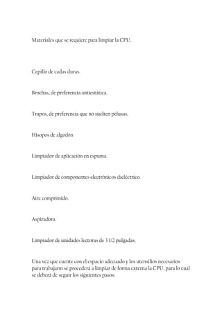 Manual mantenimiento de monitores