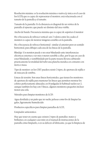 Manual mantenimiento de monitores