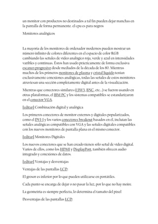 Manual mantenimiento de monitores