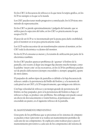 Manual mantenimiento de monitores