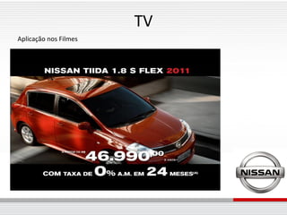 TV
Aplicação nos Filmes
 