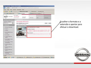 Escolher o formato e a
extensão e apertar para
efetuar o download.
 
