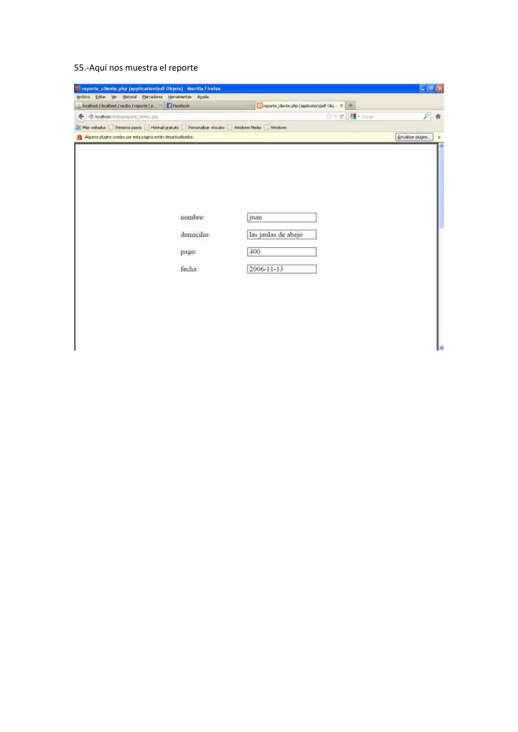 55.-Aquí nos muestra el reporte

 