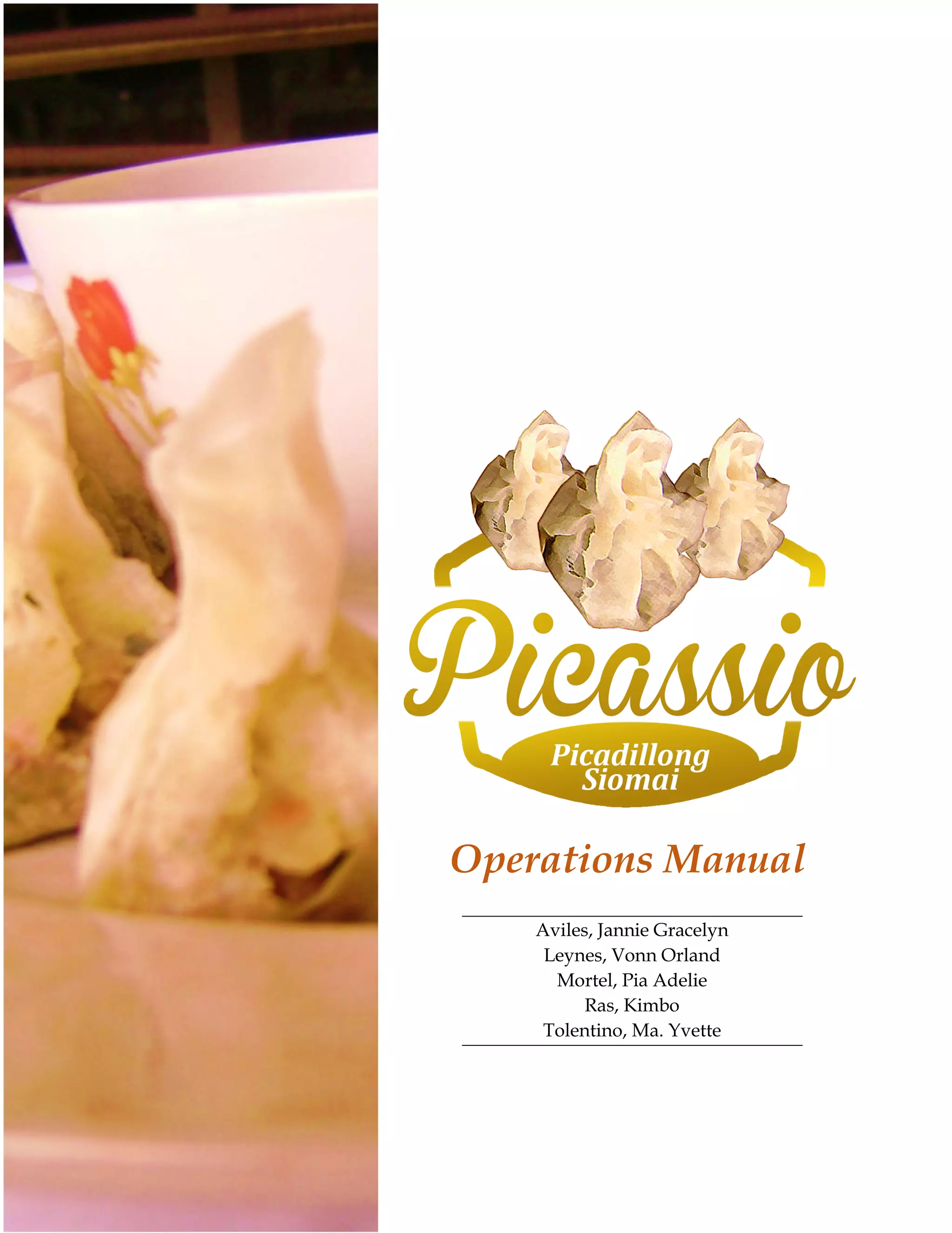Picassio: Picadillong Siomai Operations Maual | PDF
