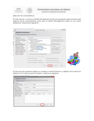 tutorial instalacion sql server y sql server... Manual de Instalacion de SQL Server | PDF
