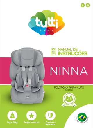 Poltrona para auto Ninna (Manual) - Tutti Baby