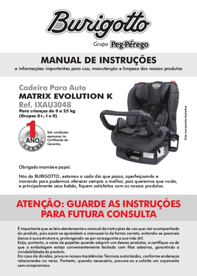 Cadeira Matrix Evolution K Manual Burigotto Cadeira Matrix Evolution K Manual Burigotto