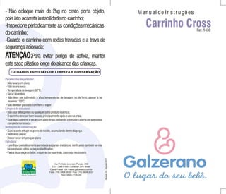 Carrinho Cross (Manual) - Galzerano