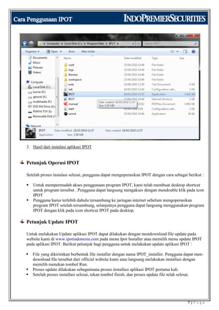 Tutorial Ipot Manual | PDF