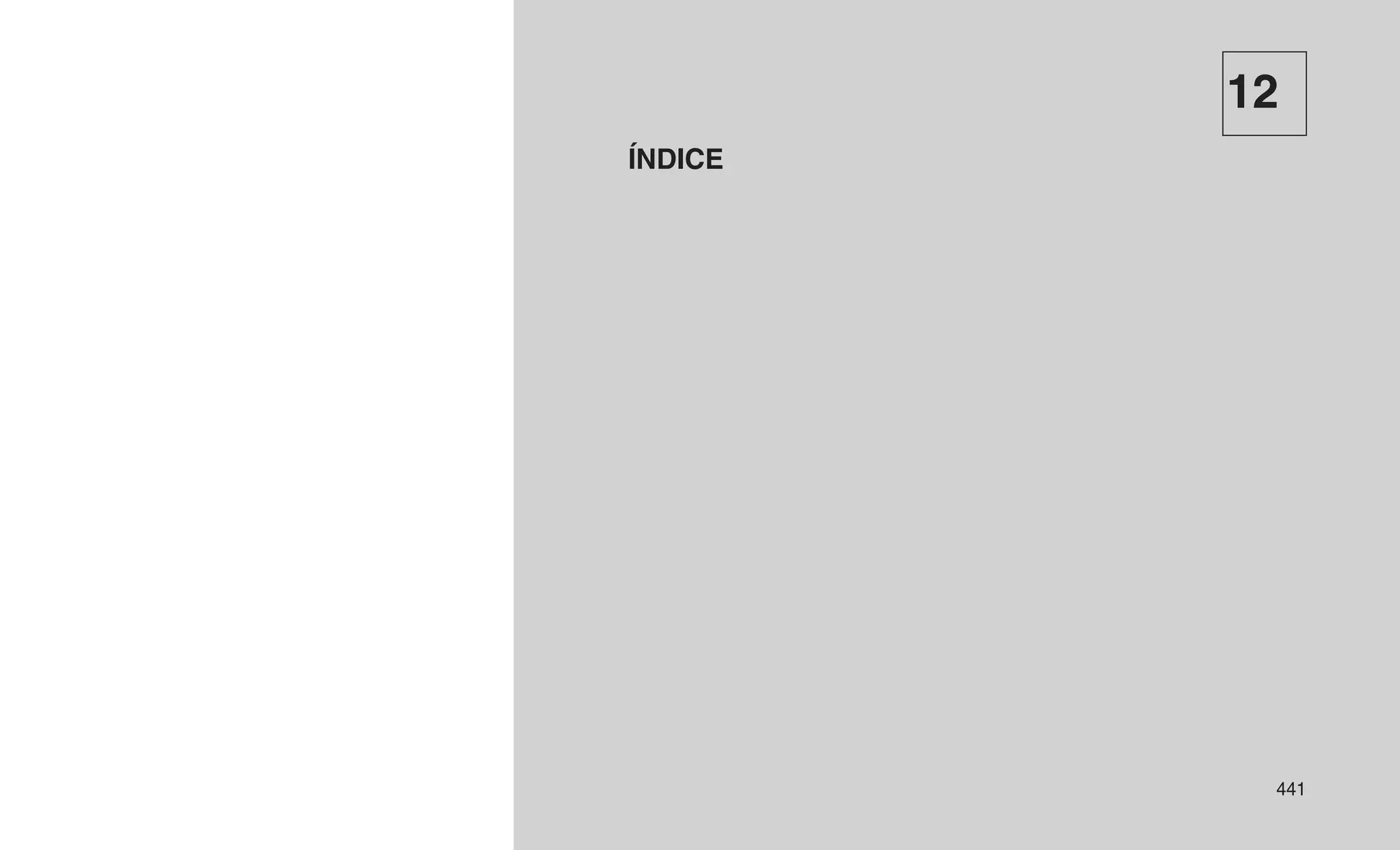 12
ÍNDICE
441
 