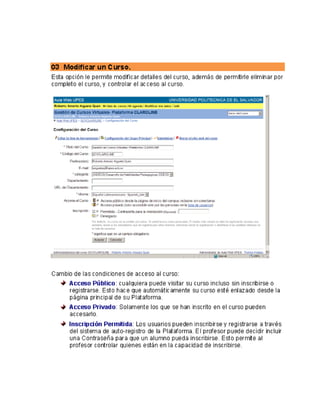 Manual de plataforma