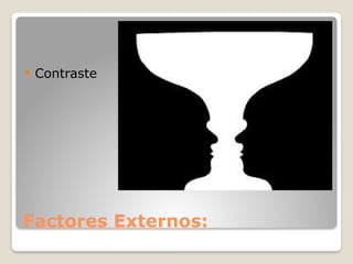 Factores Externos:
 Contraste
 