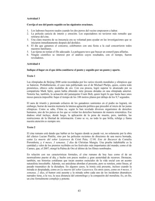 7RGDV HVDV SXEOLFDFLRQHV BBBBBBBBBBBBBBBBBBBBBBBB SRU XQ UHQRPEUDGR MXUDGR
QDFLRQDO
$FWLYLGDG 
6XEUDH ORV YHUERV WDQWR VLPSOHV FRPR FRPSXHVWRV TXH HQFXHQWUH HQ HO VLJXLHQWH WH[WR
*XDUGDSDUTXHV GHO 6DQWXDULR 1DFLRQDO 7DEDFRQDV 1DPEDOOH DMDPDUFD 