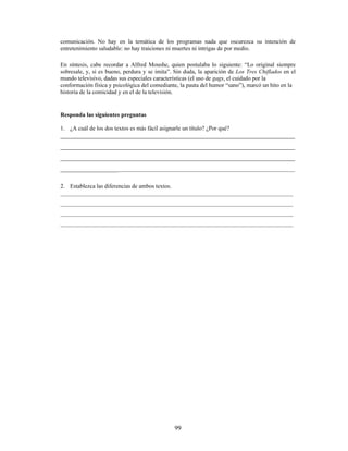 BBBBBBBBBBBBBBBBBBBBB D ORV
SREODGRUHV D WRPDU SUHFDXFLRQHV TXH OHV SHUPLWDQ HQIUHQWDU HQ HO IXWXUR VLWXDFLRQHV DGYHUVDV
FRPR HVWDV
RPSOHPHQWRV GHO YHUER
(O YHUER HQ HO SUHGLFDGR HVWi DFRPSDxDGR SRU XQD VHULH GH IUDVHV TXH OR FRPSOHPHQWDQ HV GHFLU
TXH FRPSOHWDQ VX VLJQLILFDGR $ HVWDV IUDVHV VH OHV GHQRPLQD FRPSOHPHQWRV GHO YHUER
(MHPSOR
VXMHWR SUHGLFDGR
(O GHSRUWLVWD@ HQWUHJy VX PHGDOOD DO FOXE DSUHVXUDGDPHQWH HO GRPLQJR SDVDGR@
YHUER
¢TXp HV OR TXH HQWUHJy VX PHGDOOD
¢D TXLpQ HQWUHJy DO FOXE
¢FyPR HQWUHJy DSUHVXUDGDPHQWH
 