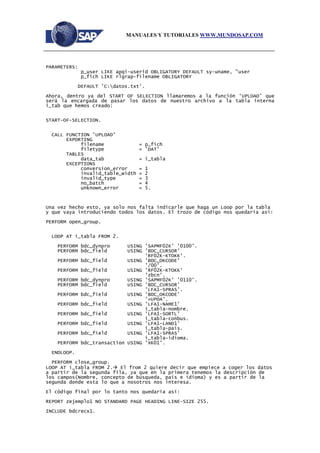 Manual batch-inputs | PDF