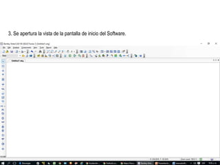 3. Se apertura la vista de la pantalla de inicio del Software.
 