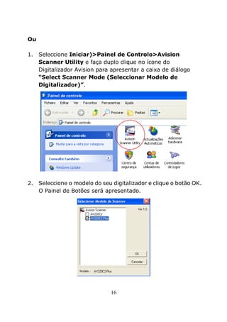 Manual Software Button Manager - AVISION