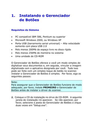 Manual Software Button Manager - AVISION